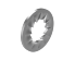 Serrated washer for M8
