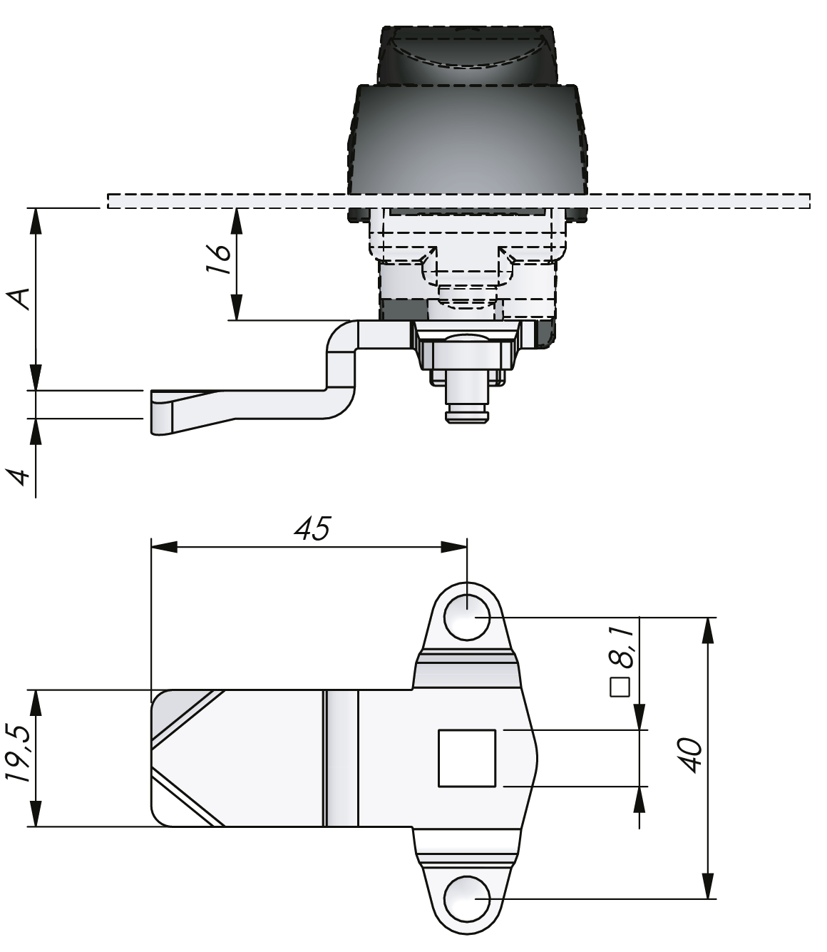 Vision Three-Point cams Steel