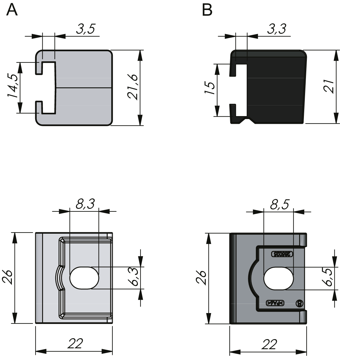 Rod Guides for Flat Rods