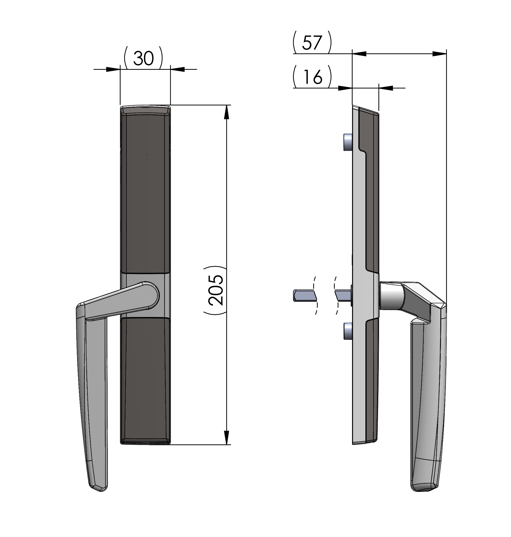 Vision Home Connected Pair Handle Left Vision Home Connected Pair Handle Left