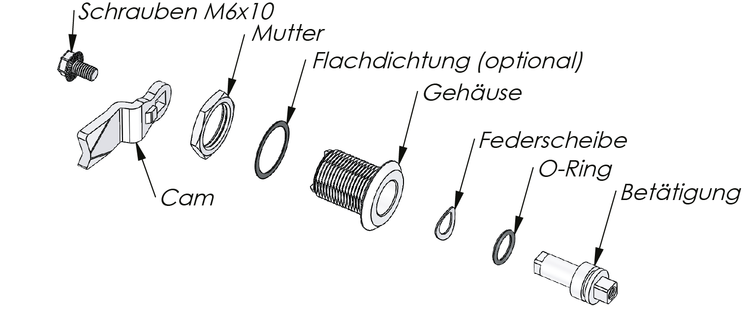Drehriegelverschluss Classic 56 mm Drehriegelverschluss Classic 56 mm
