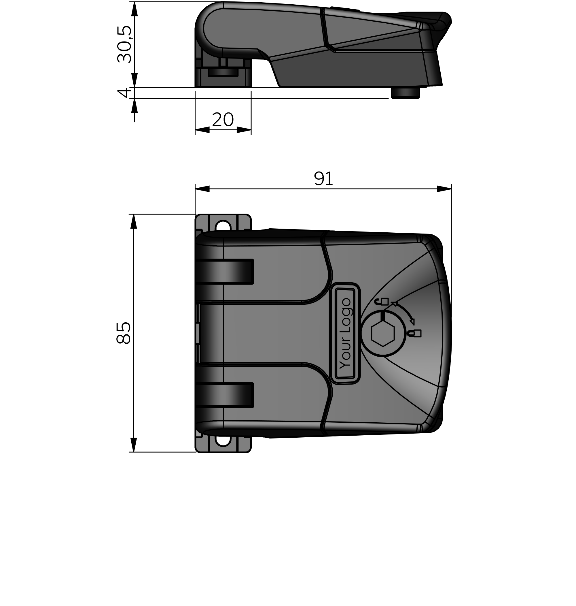 Klima-flex Compact Scharnierverschluss