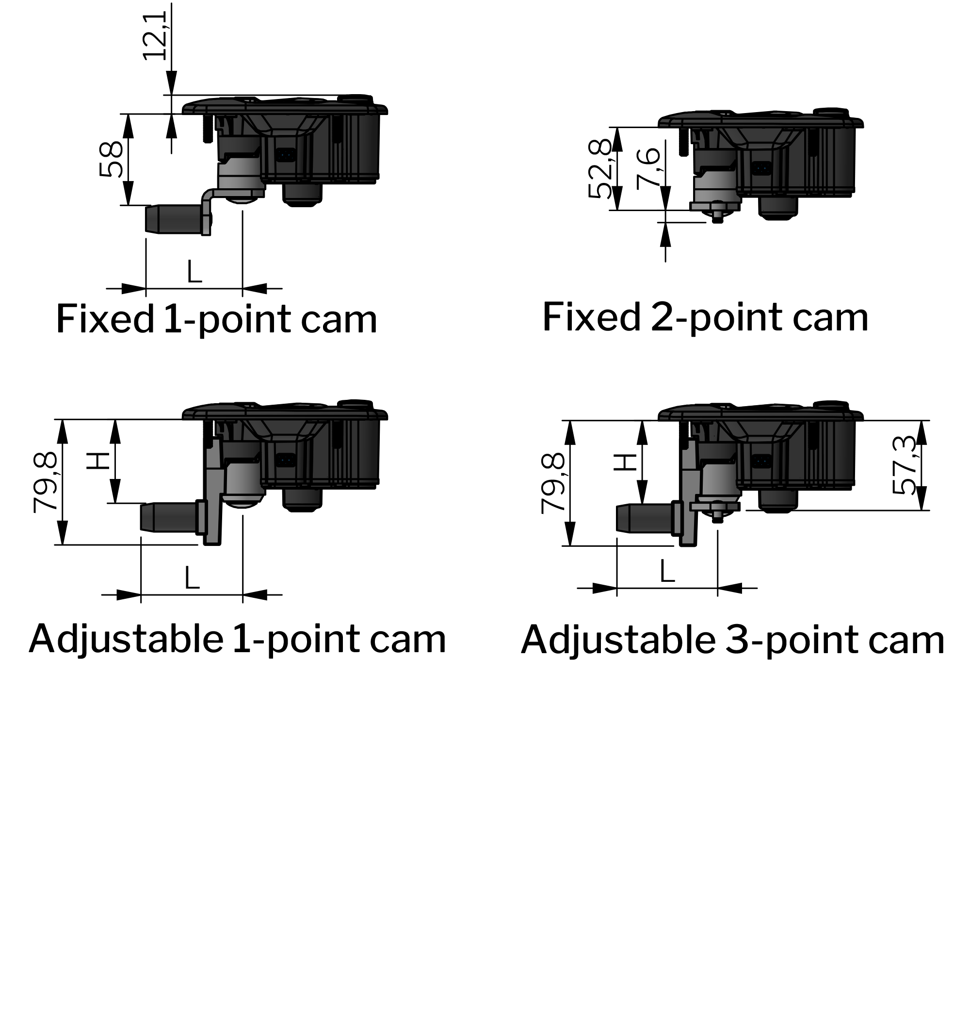 Vector T3 Central Locking Handle