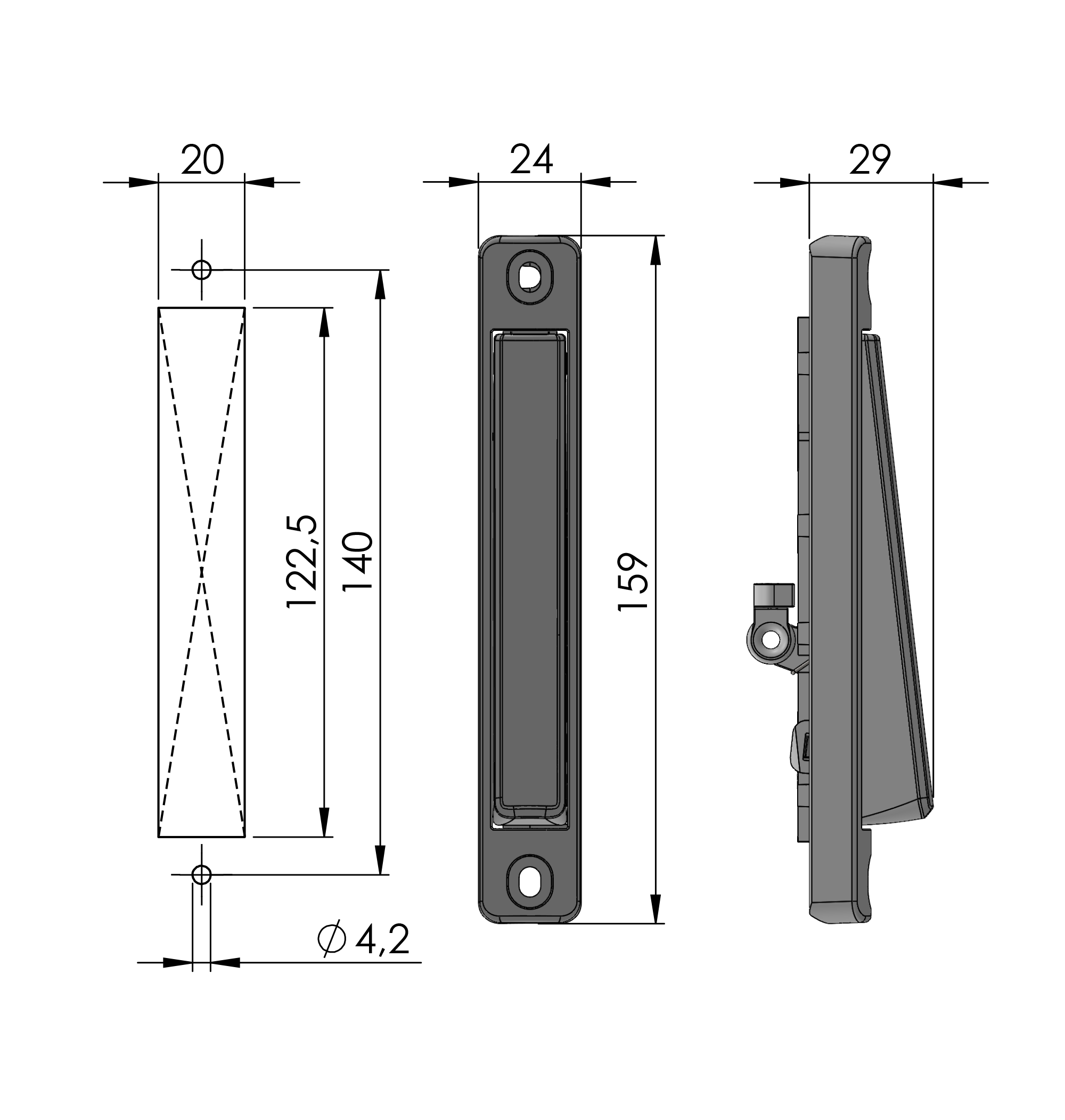 Vector Inside Handle