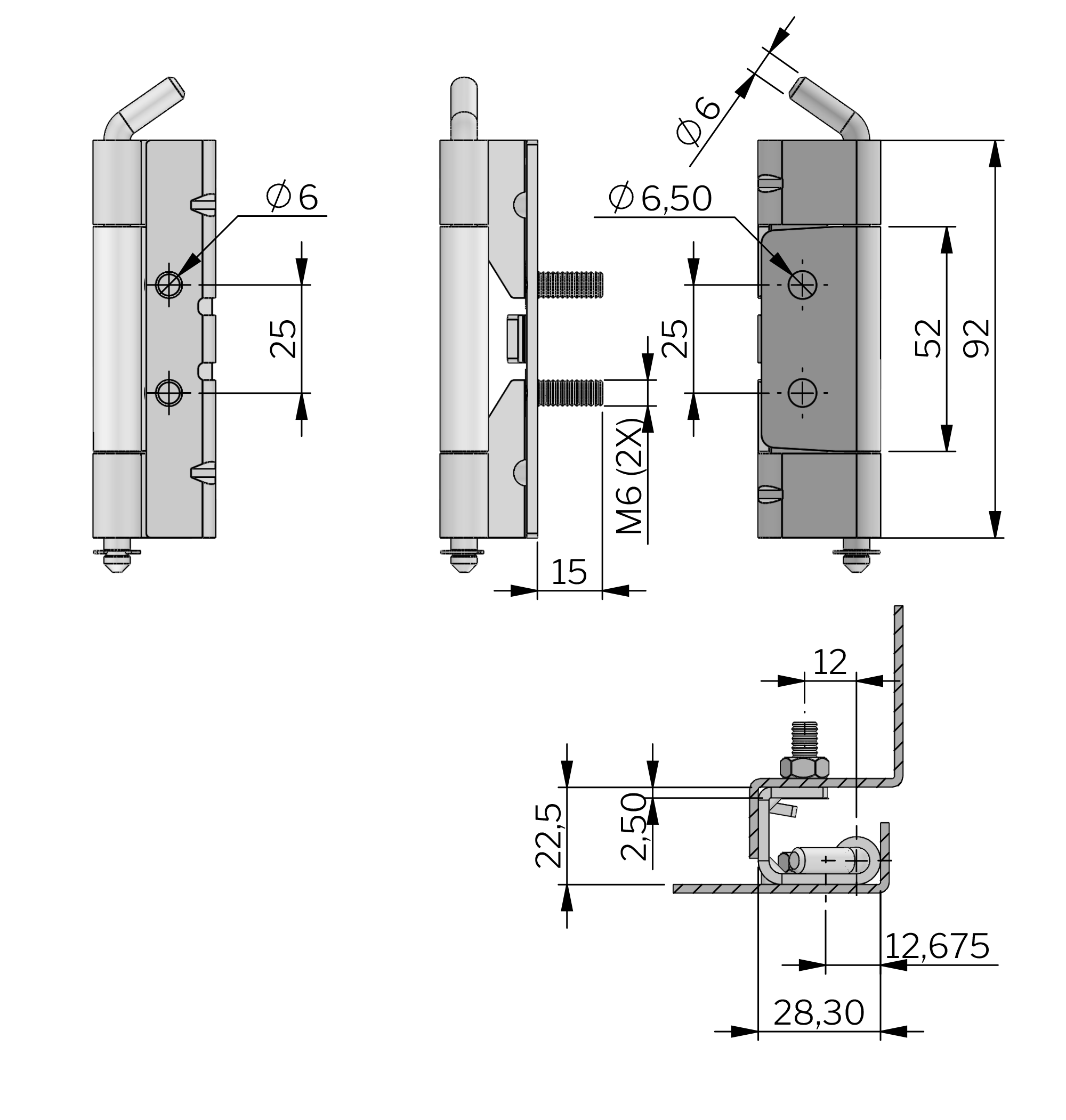 Concealed Hinge 120°