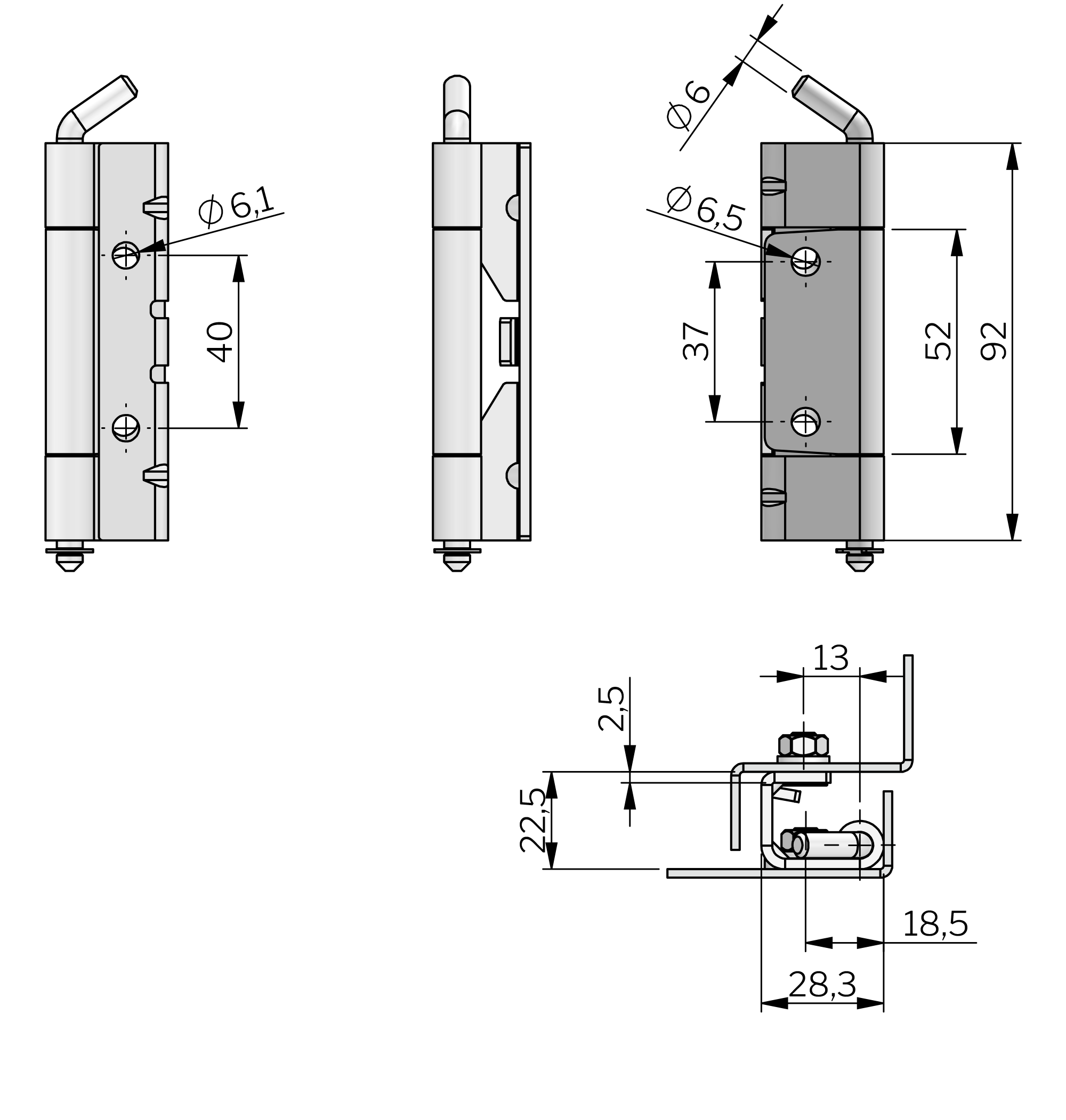 Concealed Hinge 120° Concealed Hinge 120°