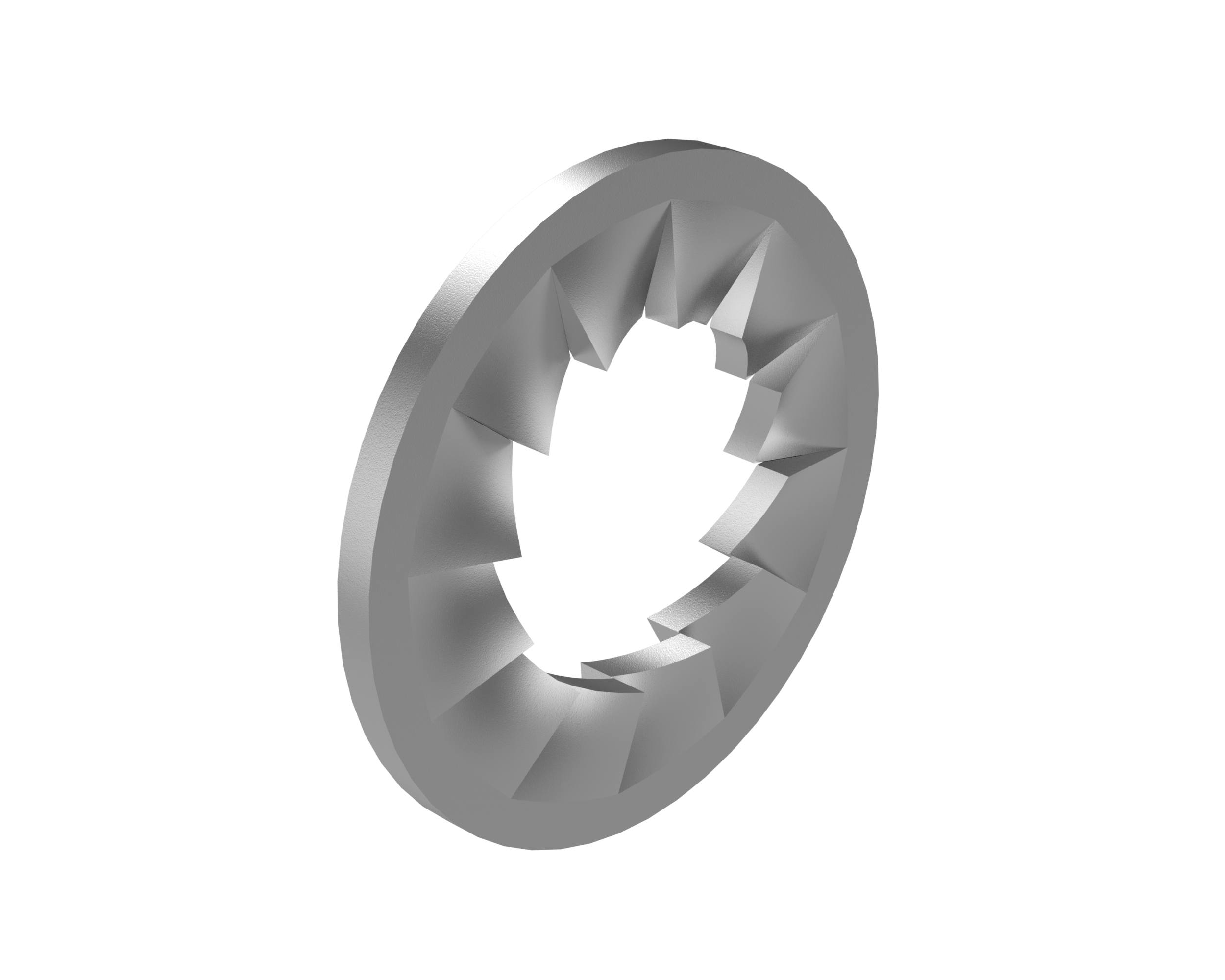Serrated washer for M8
