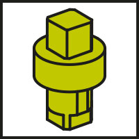 Tool operated insert